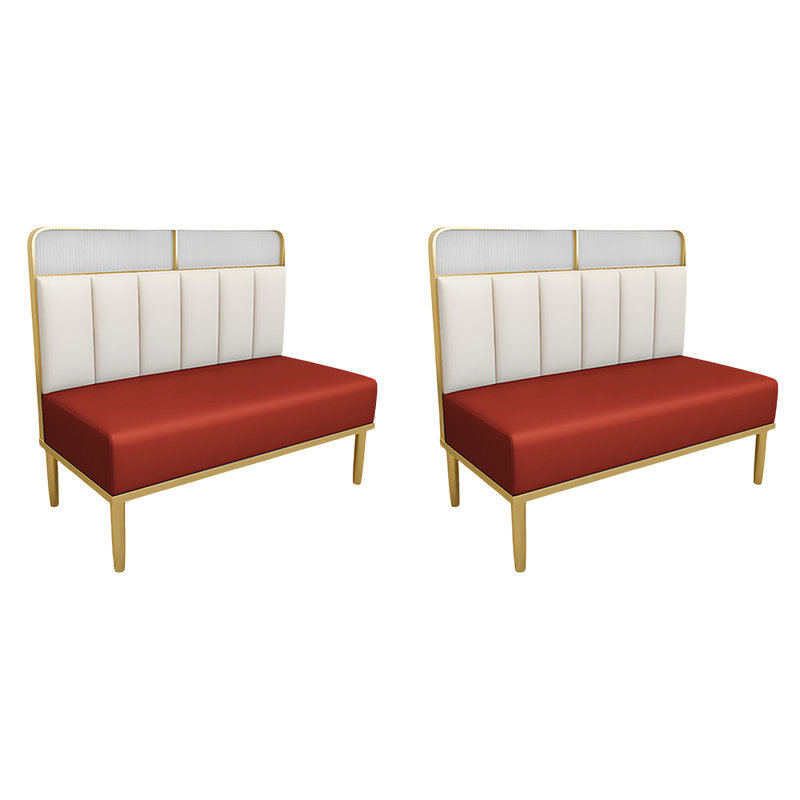 Banc rembourré en similicuir Light Luxury