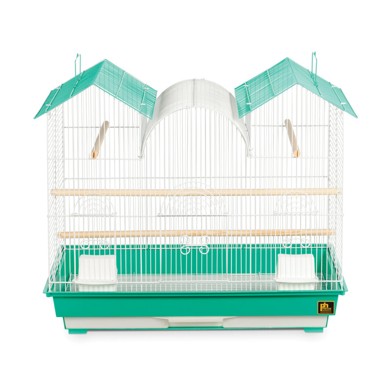 Cage à oiseau 22,5 po Hercules, Vert et blanc