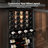 Freeatanding Wine Beverage Cooler Combo 46 Bottle & 155 Cans Wine Beverage Fridge with Reversible Door 3-Color LED Light Adjust Shelves(2 units)