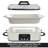 Magnifique Small 4 Quart Casserole Programmable Slow Cooker White-94576479