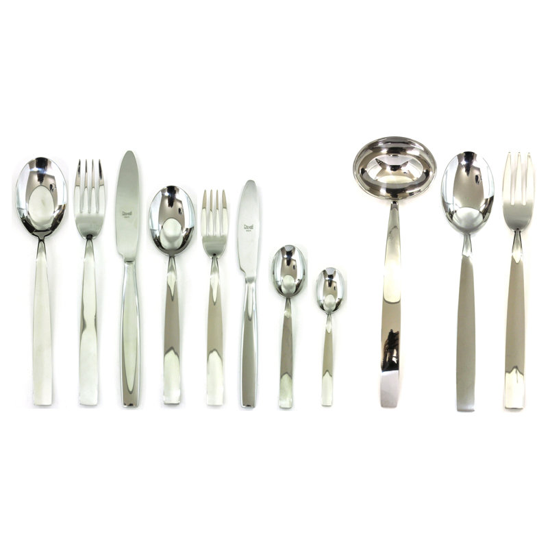 Ensemble de couverts Med Méditerranéeea avec couteaux H / H - 99 pièces - Acier inoxydable
