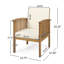 Chaise de patio pour l'extérieur avec coussins-36741479