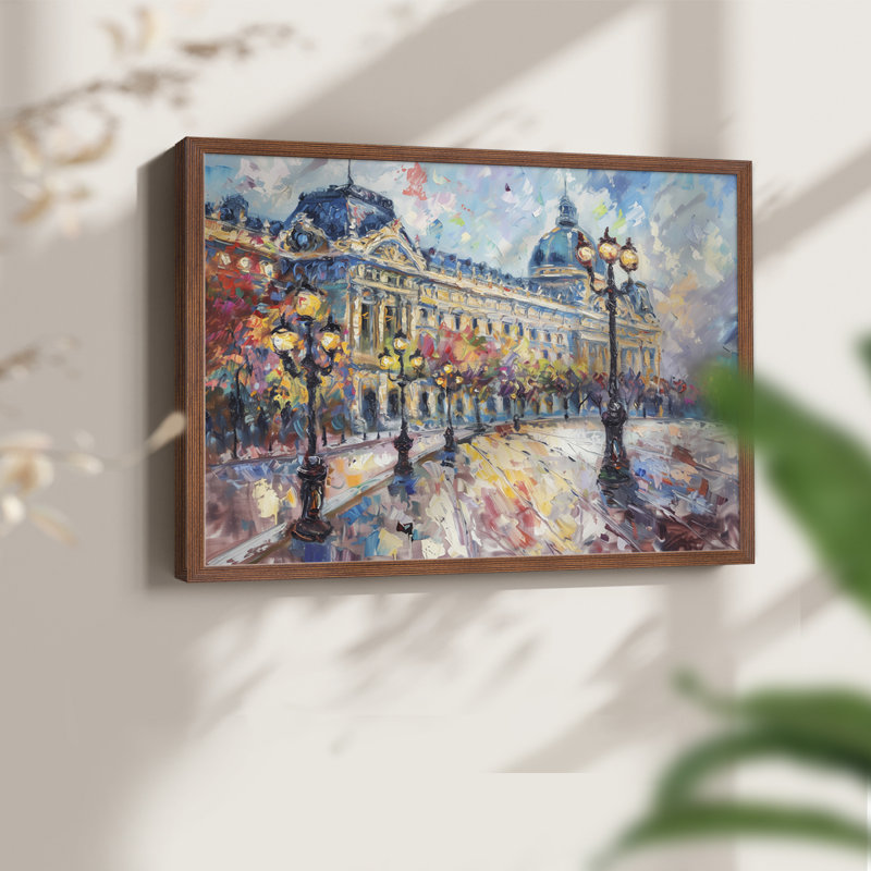 Paysage - CXIV - Reproduction encadrée - réarmable, H 8 po x l 10 po, Noyer
