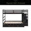 Lit superposé double au-dessus de double avec lit gigogne simple et escalier-1672944354