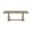 Table de salle à manger rectangulaire avec rallonge gris brunâtre 4-609396739