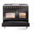 ILVE Nostalgie II Series 40 inch Dual Fuel Range with 6 Sealed Burners, Griddle (Glass Door)-99299507-99299489