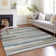 Malchow Washable Striped Indoor / Outdoor Rug
