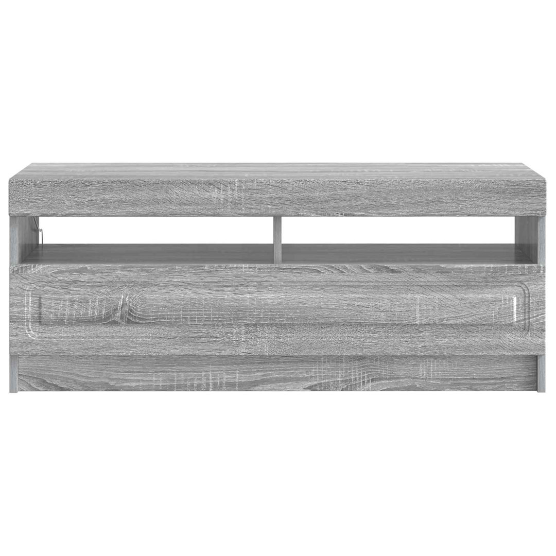 LED TV Cabinet with LED Strip Lights UTRECHT Engineered Wood Furniture