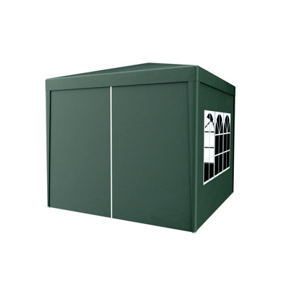 Auvent de tente de mariage extérieur 10 pi x 10 pi, avec murs amovibles pour barbecues, fêtes, rassemblements, tente robuste, douches idéales, camping, événements