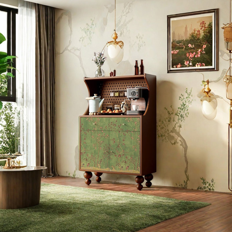 Armoire décorative moderne de style français, Brun noisette