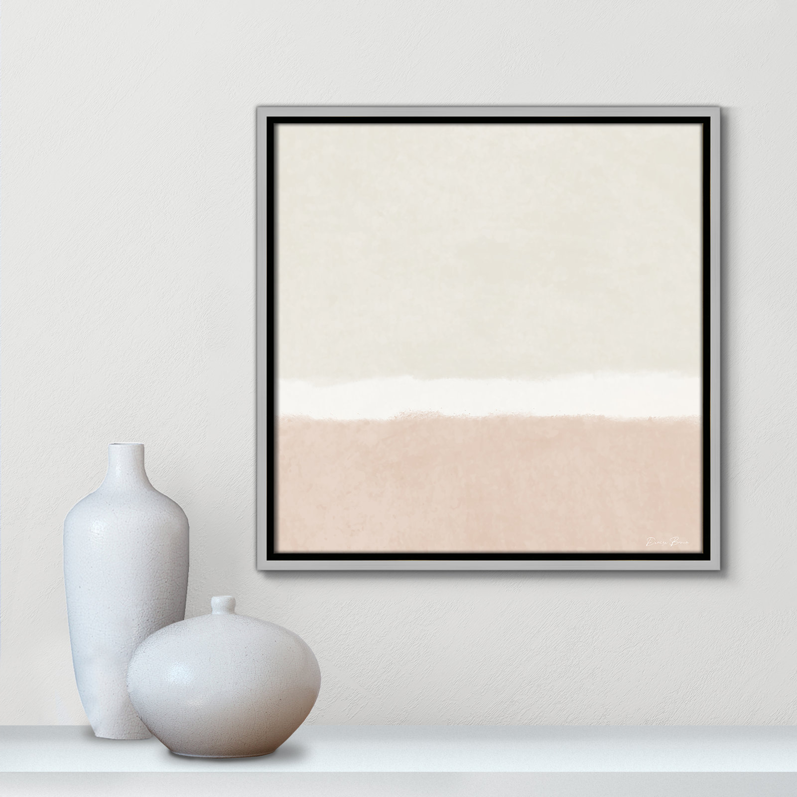 Willadeene "Slate I" Print, 17.5" H x 17.5" W, Silver Framed