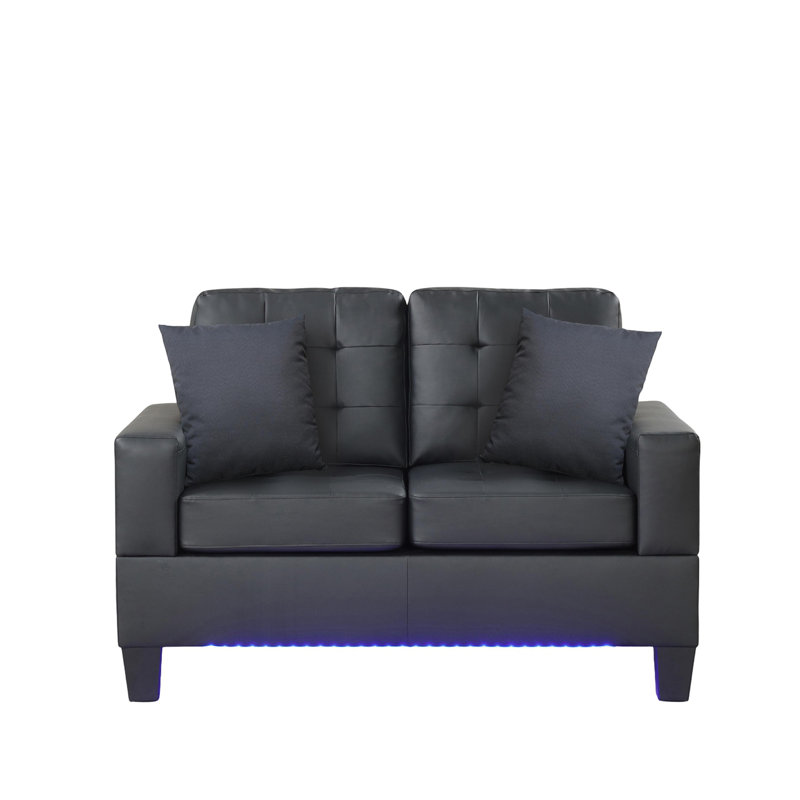 Causeuse en PVC avec lumières DEL et chargeur USB