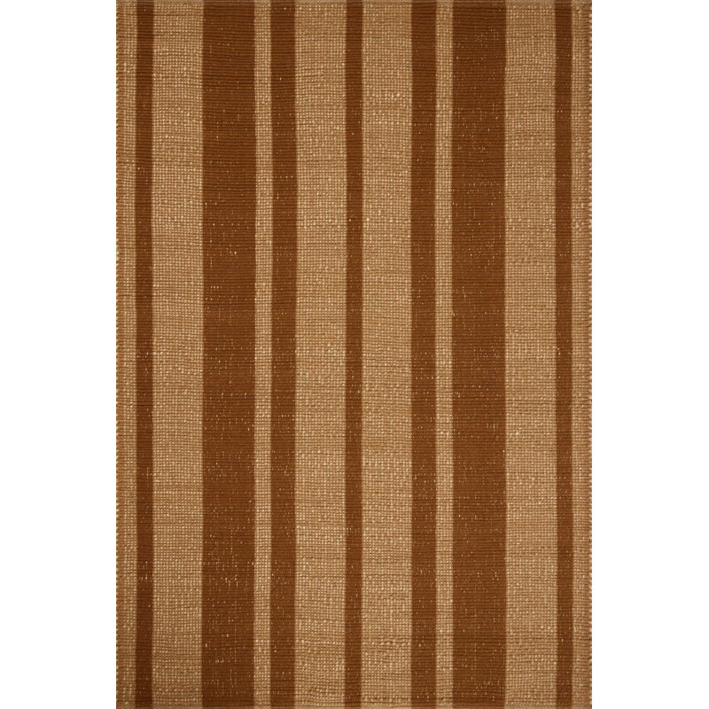 Leanne Ford x Loloi Weatherstaff Cinnamon / Natural Area Rug, Rectangle 5' x 7'6"