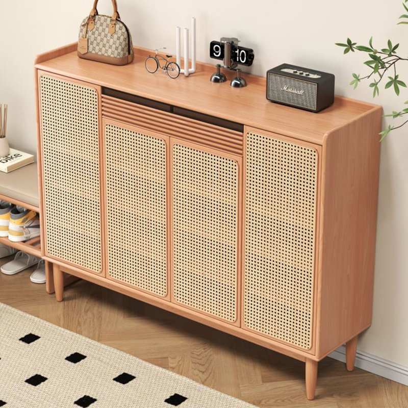  Armoire de rangement en bois massif 22 paires Potterville, Brun
