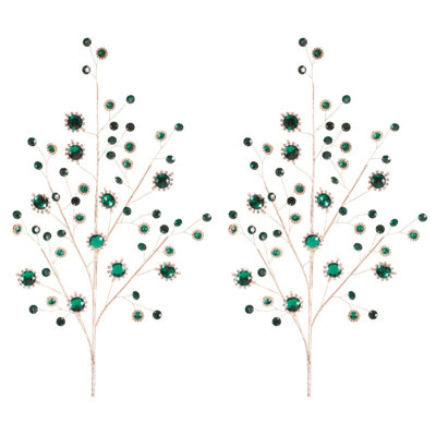 Emerald Jewel Spray (Set of 2)