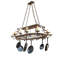 63" Long Neo 15 Light Pot Rack