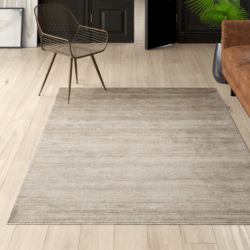 Tapis en soie tissé à la main Damalis, Rectangle 6 pi x 9 pi