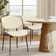 Chaise d'appoint rembourrée Schrader