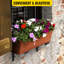 Supports de boîte à fleurs pour fenêtre VEVOR