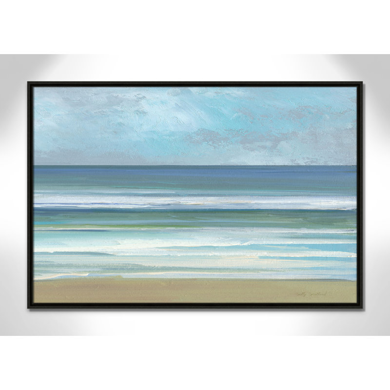 «Gentle Waves II» par Sally Swatland, H 25,5 po x l 37,5 po, Espresso