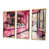 Toile avec cadre flottant or