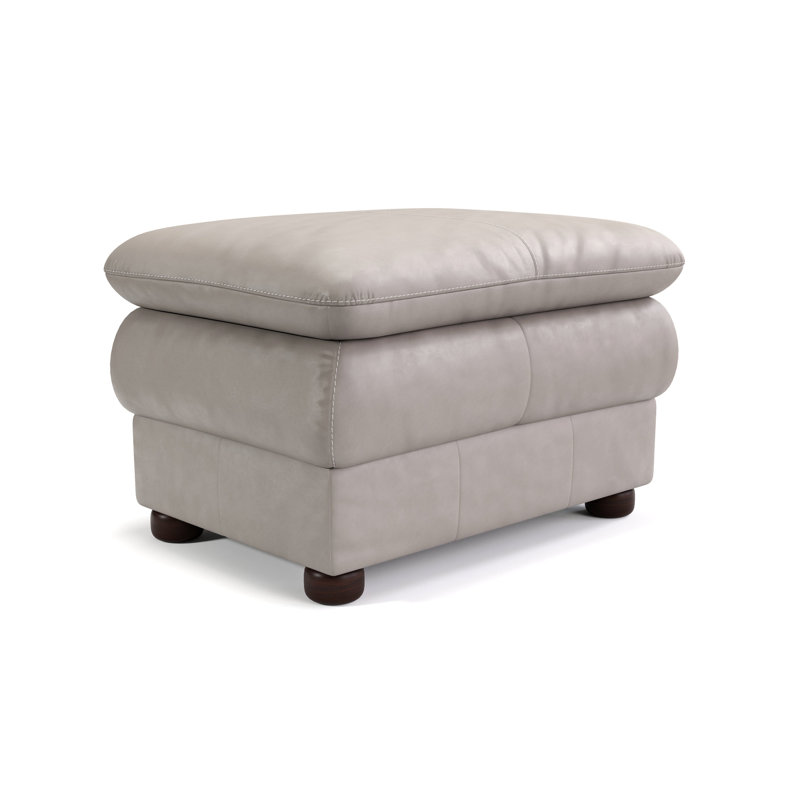 Repose-pieds standard en cuir véritable 29 po Strauss, Gris
