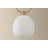 Jove 10.25" 4-Light Cloud Glass Linear Chandelier