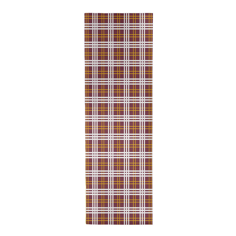 Tapis rouge à carreaux, Tapis de couloir 2 pi 6 po x 8 pi