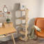 Bibliothèque standard en bois massif H 54,3 "x l 15,3" Abdirahin