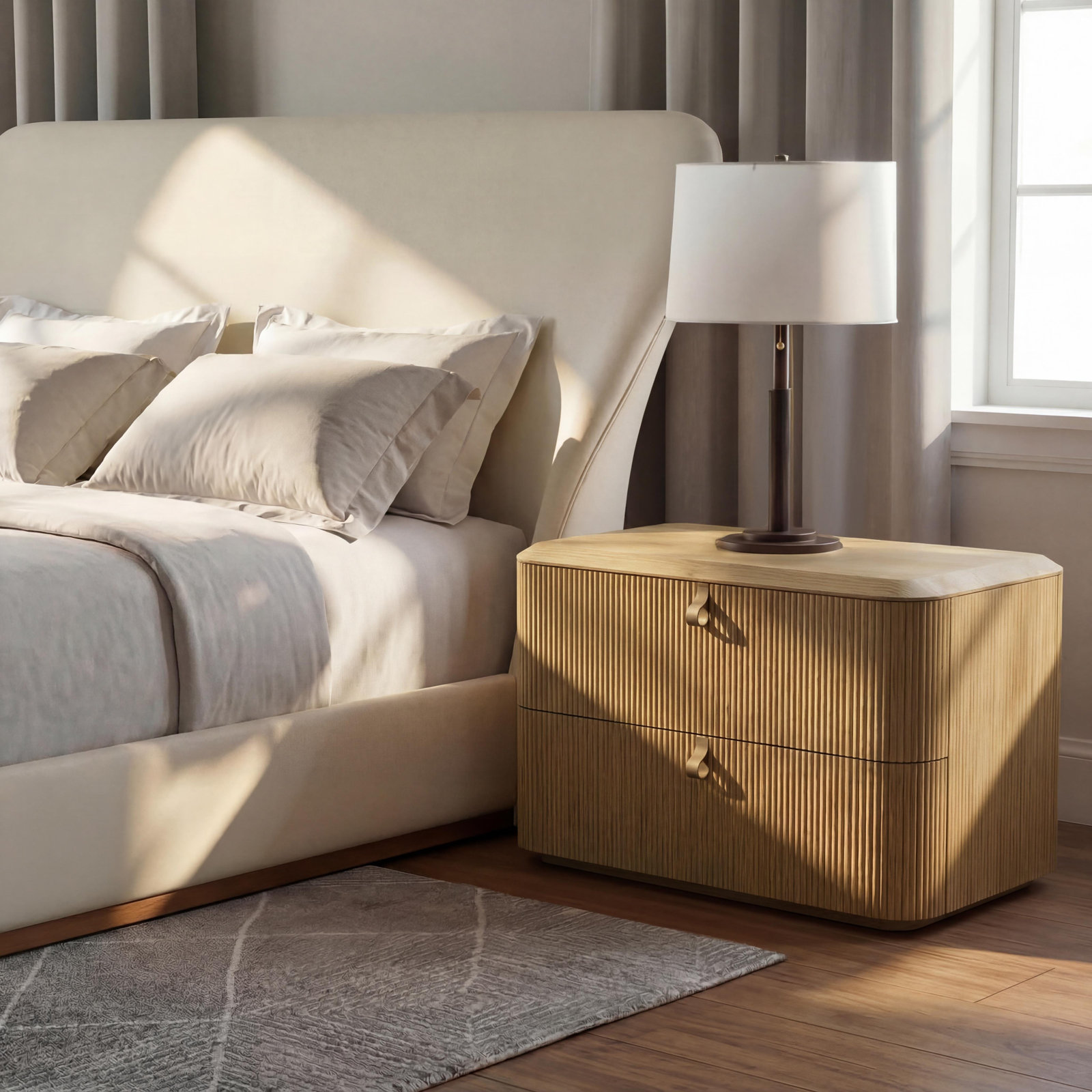 Colten 2 - Drawer Nightstand, Natural