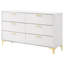 Commode 6 tiroirs Paulk - blanc-2011852294