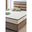 Grand matelas de qualité supérieure, 59,1 po x 78,7 po x 9,1 po | Housse en tissu de lin, mousse à mémoire de forme, ressorts ensachés, fibre de silicone, conception matelassée | Support confortable pour un meilleur sommeil, couleur blanche et brune élégante-1057493329
