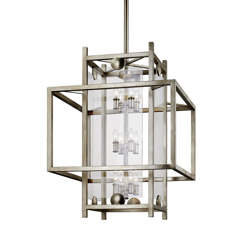 Crosby 12 - Light Dimmable Lantern Square / Rectangle Chandelier