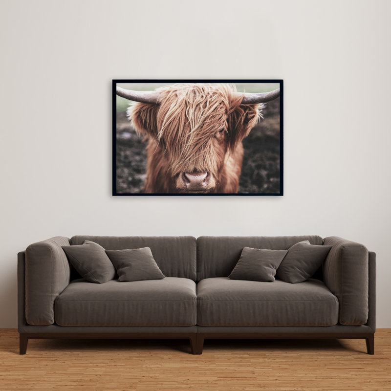 «Desatured Highland Cow» sur toile