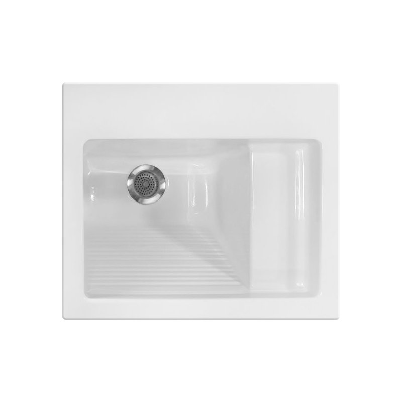 Specialty 26" x 21" Drop in Laundry Sink, White