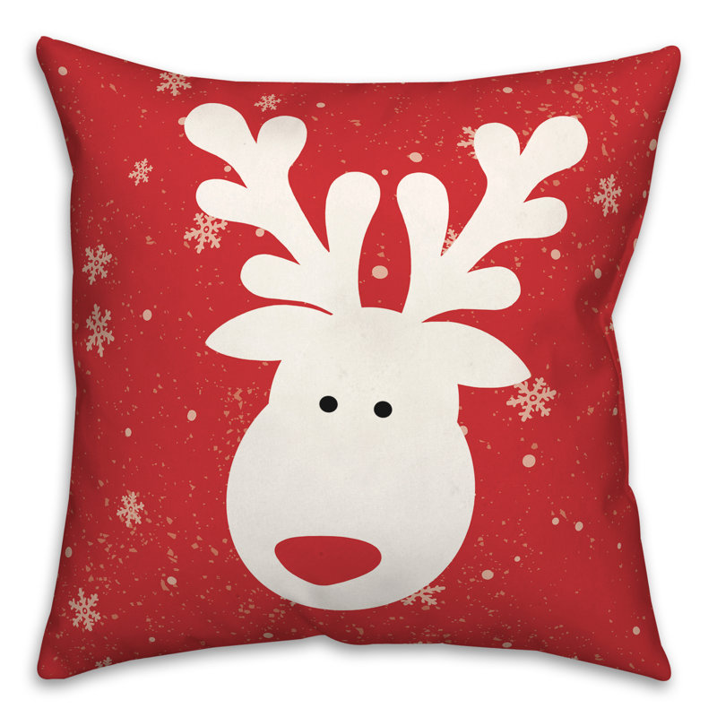  Coussin Reindeer, Rouge