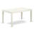 5 Piece Dining Set Includes a Rectangle Dining Room Table and 4 Kitchen Chairs, Linen White-1422729232-1371308384