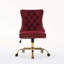 Chaise de bureau contemporaine rembourrée et capitonnée à boutons avec base en métal-2117515690-2117515695-2117515693