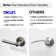 Terra Privacy Door Lever with Push Button and Round Rosette