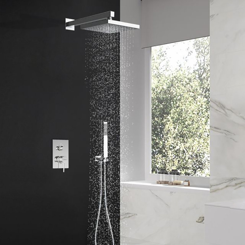 Système de panneau de douche en acier inoxydable avec système de massage multi-jets