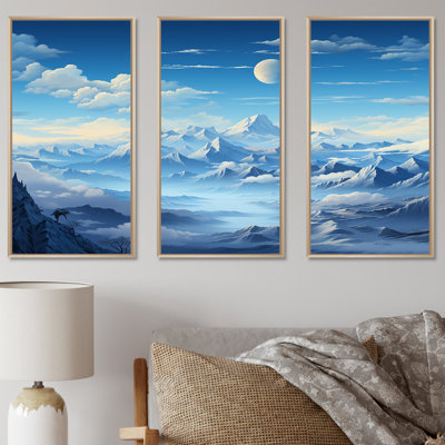 Alpine Mountain Serenity I - Paysage d'art mural, ensemble d'art mural