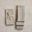 Cotton Printed Napkins With Pattern And Stitched Edge
