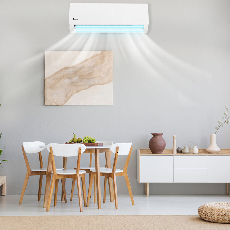 Vinsunny 12000 BTU Ductless Mini Split Air Conditioner for 750 Square Feet with Heater and Remote Included, 115