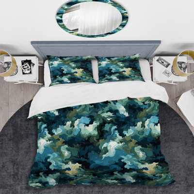 Camo Dreamscape Camouflage I Abstract Duvet Cover
