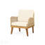 Fauteuil club en bois d'acacia durable Annisa avec tissage de corde complexe et résistant aux intempéries pour une utilisation extérieure