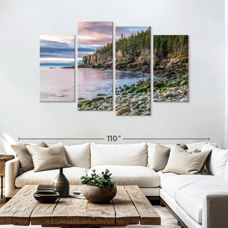 Gillard Otter Cliffs At Dawn, 54" H x 84" W