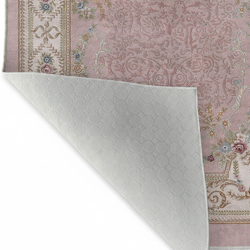 Stylish Woven Carpet, 4 x 6 Feet, 100% Polyester | Antibacterial, 3D Digital Printing, Non-Slip PVC Felt Dot Underside | Machine Washable, 0.4 in Pile Height, Perfect for Living Room & Bedroom Decor