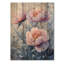 Frosty champ pivoines élégance II - décorations murales en bois pivoines - sur bois de pin naturel-1956843716