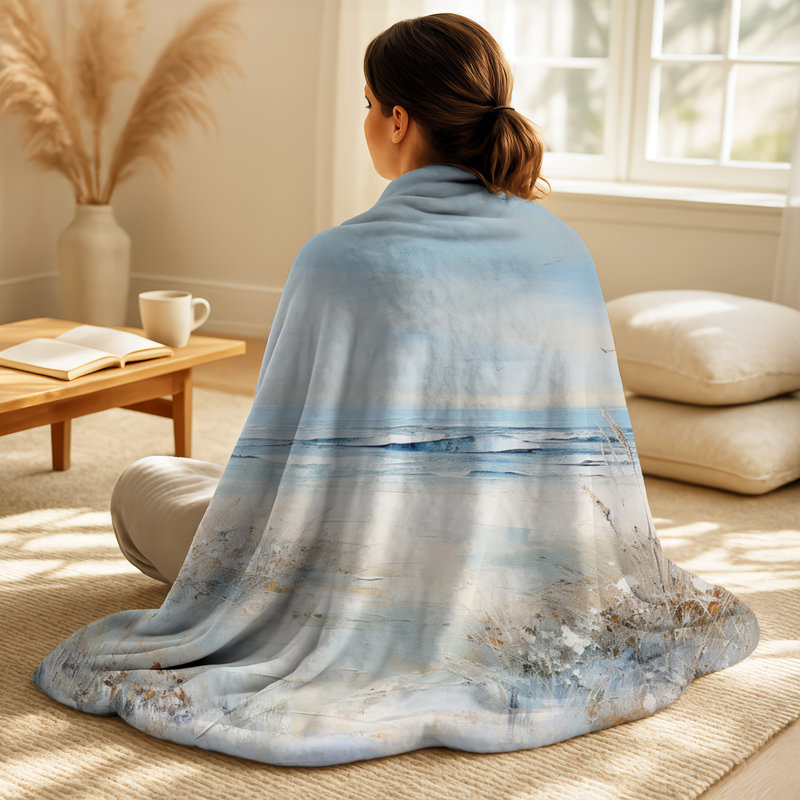 Jeté Coastal Ocean Charm In Winter - polaire Coastal Ocean