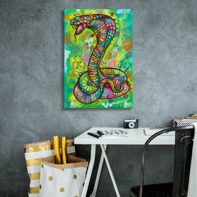 «Danger Noodle» par Dean Russo, art mural sur toile, 18 po x 26 po